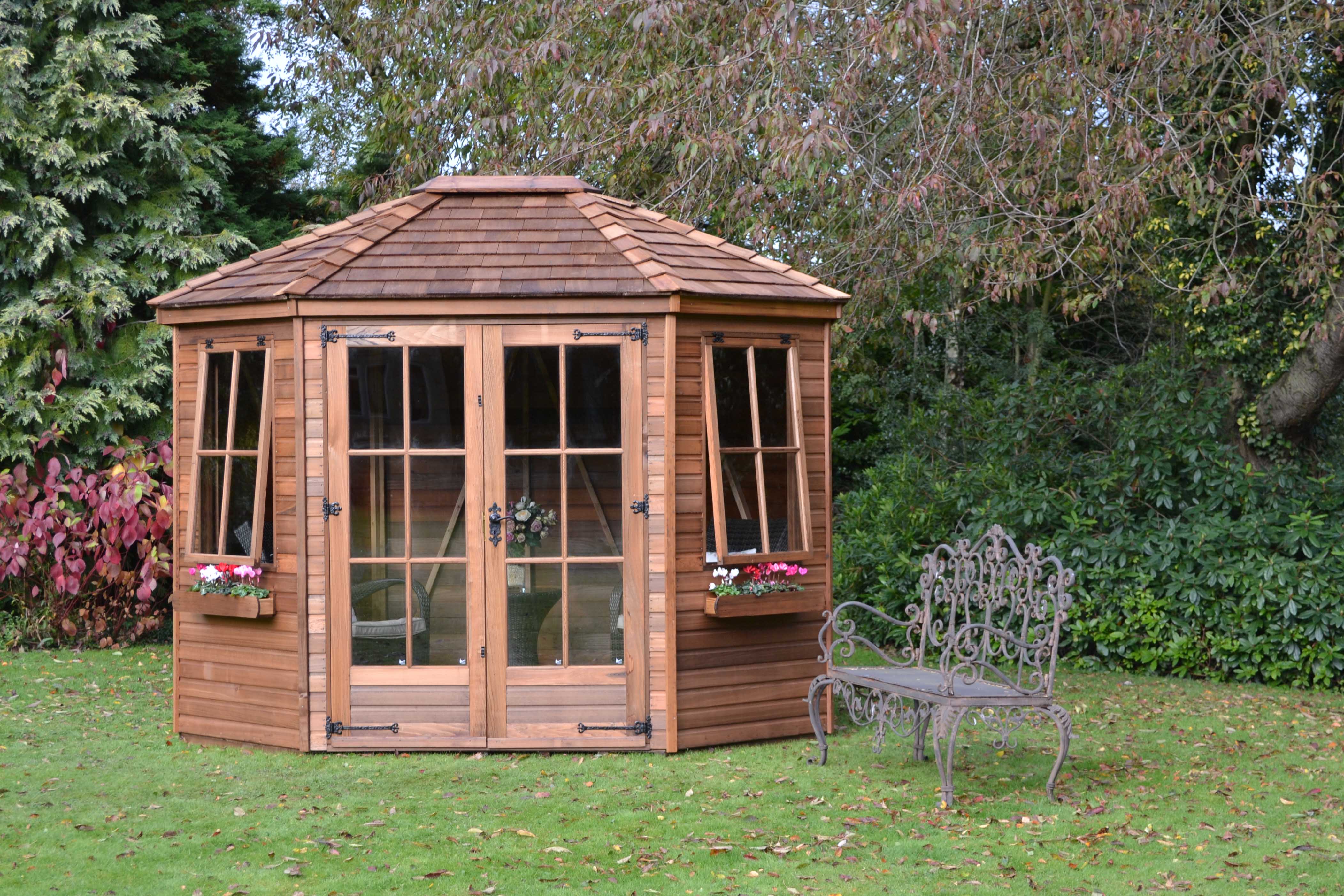 Wingrove Summerhouses Hampshire. Wooden octagonal style garden