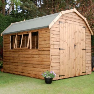 10x8 Barn style shed with double doors