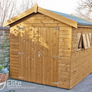 Supreme Apex Workshop style large timber shed.Garden workshop sheds Hampshire