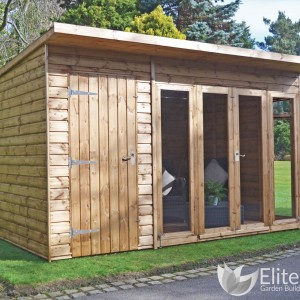 Palma dual shed and summerhouse combination garden building